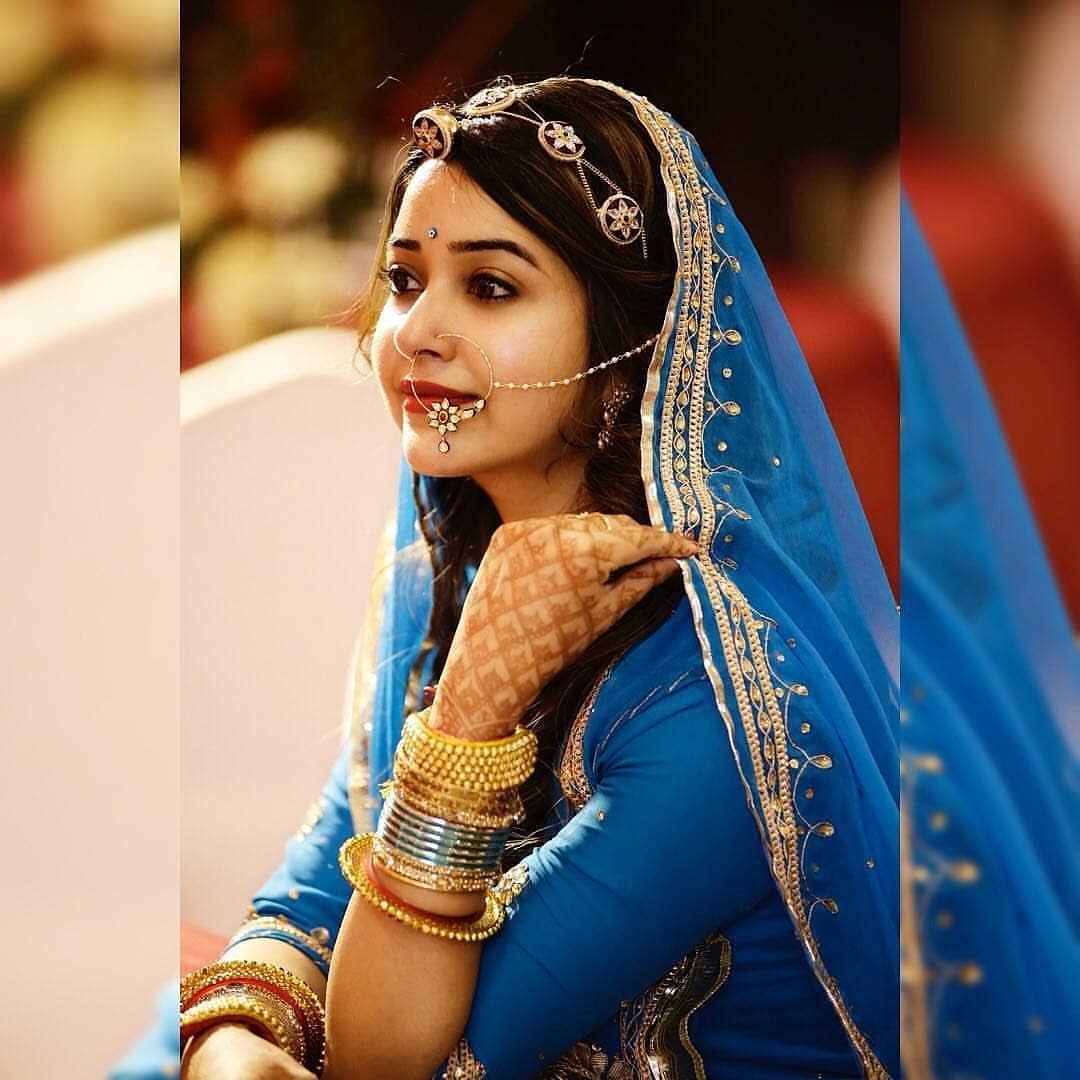 Bridal Rajasthani Poshak | Rajasthani dress, Indian bridal outfits, Rajputi  dress